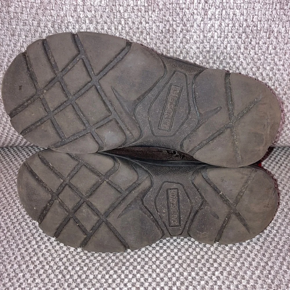 LANDS END All Weather Zip Pull On Suede Leather Toddler Boots Brown Size 11
